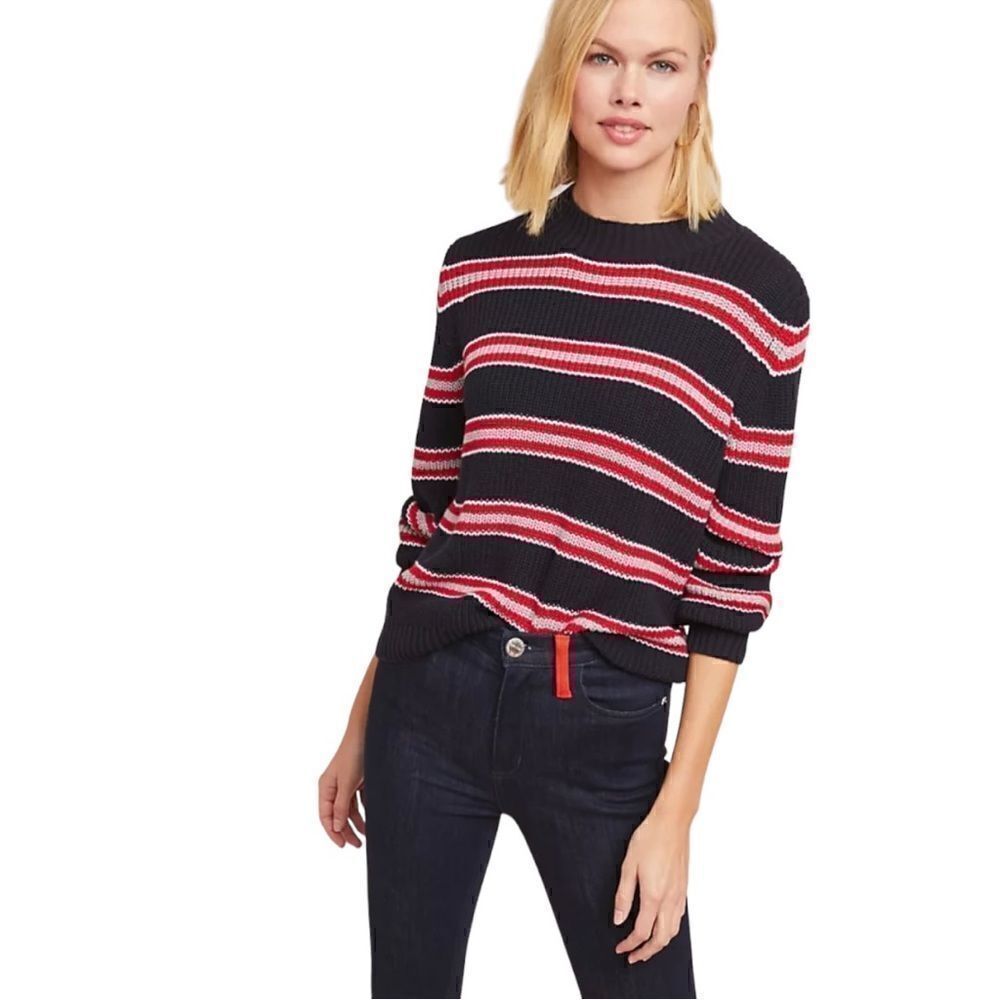 The Fifth Label Long Sleeve Stripe Sweater Size Large